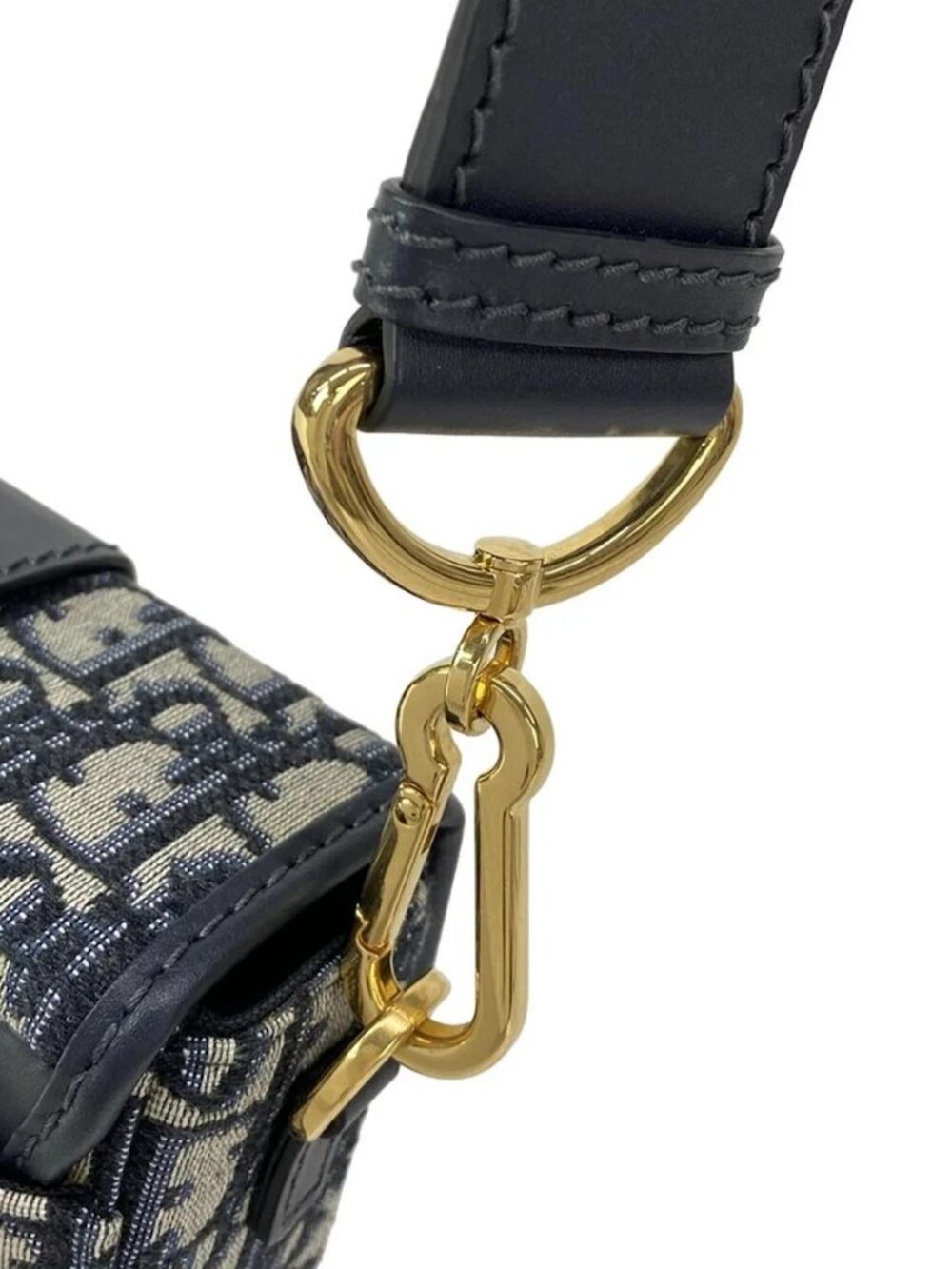 DIOR/ChristianDior 30 Montaigne Box Bag - Cream Navy Jacquard Leather - Picture 11 of 16